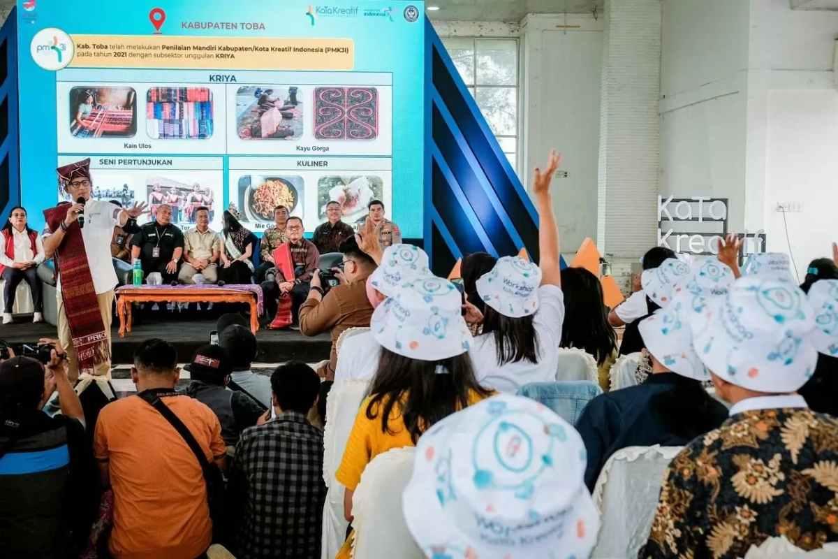Menparekraf Dorong Penguatan Pelaku Ekraf Subsektor Kriya di Toba Lewat KaTa Kreatif 2023
